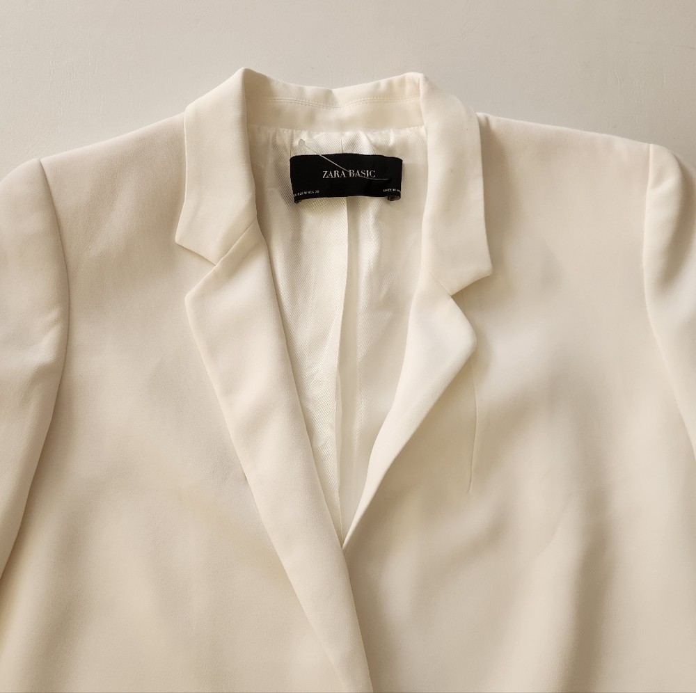 Zara Basic Open Front Blazer Jacket - image 2